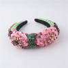 KASUK Women's Fashion Sponge-Inserted Rhinestone Leaf Headband for Prom, Parties, and Bridal Wear (Color: A) view 1