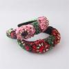 KASUK Women's Fashion Sponge-Inserted Rhinestone Leaf Headband for Prom, Parties, and Bridal Wear (Color: A) view 2