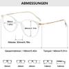 Lanomi Round Reading Glasses with Blue-Light Filter, UV400 Protection, Clear Oval Frame, +3.0 view 2