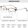 Lanomi Round Reading Glasses with Blue-Light Filter, Gradient Brown, +3.5 view 2