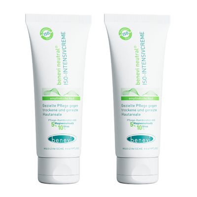 benevi ISO Intensive Cream 75 mL with Magnesium and Urea for Dry, Itchy, Flaky Skin