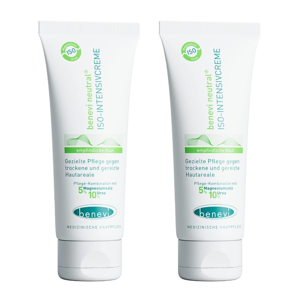 benevi ISO Intensive Cream 75 mL with Magnesium and Urea for Dry, Itchy, Flaky Skin