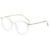 Lanomi Round Reading Glasses with Blue Light Filter, UV400 Protection, Clear Oval Frame, 1.5 view 1