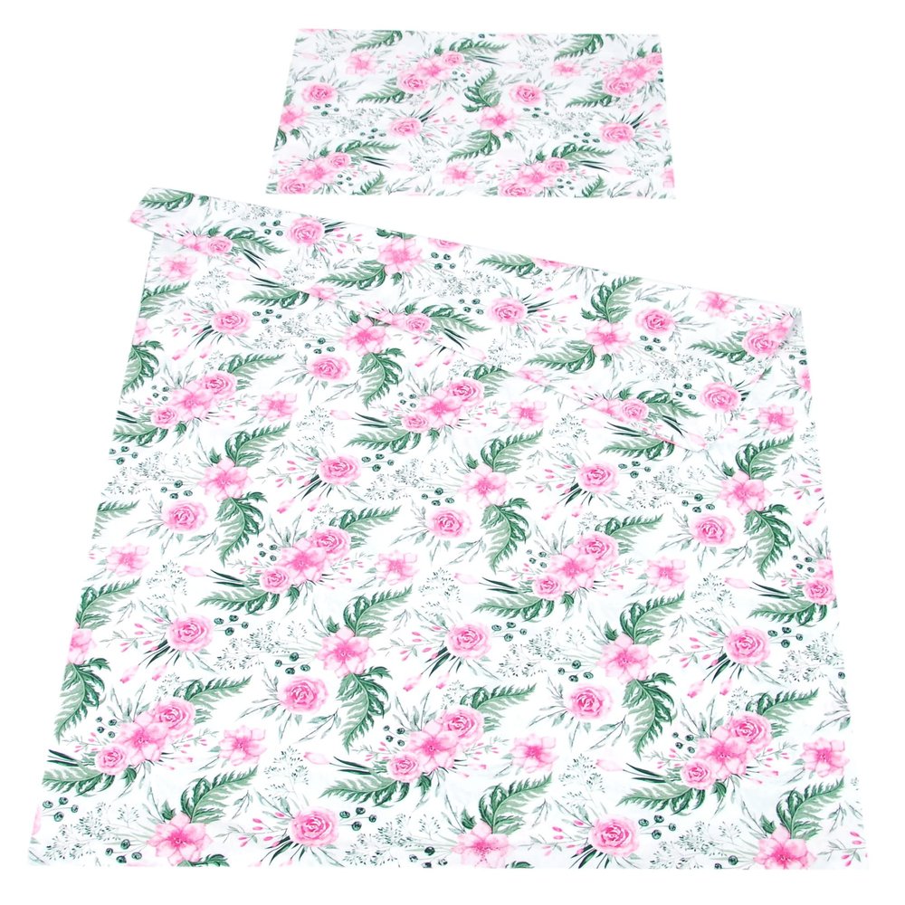 BabyLux 2-Piece Baby Bedding Set, 90 x 120 cm, Wild Flowers