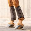 SUNRIDE Dressage Boots for Horses, 2-Piece Set, Brown, M/28 cm view 1