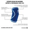 Rehband Rx Elbow Support for Strength Training, 5 mm Neoprene, Blue - Pair, Size S view 3