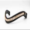 BRIDLERY Golden Glamour Browband, Brown, Thoroughbred Size view 1