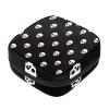 Sanitary Pad Storage Bag, Day of the Dead Skull, White Pattern view 1