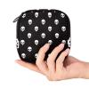 Sanitary Pad Storage Bag, Day of the Dead Skull, White Pattern view 4