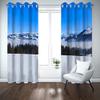3D White Winter Snow Scene Curtains, 2-Piece Set, 280 x 250 cm view 2