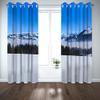 3D White Winter Snow Scene Curtains, 2-Piece Set, 280 x 250 cm view 3