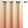 Blackout Curtain with Grommets, Sound-Reducing Polyester 3D Print, Sunset Snowy Mountain, 220 W x 215 H cm view 3