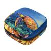 Menstrual Pad Storage Bag, Menstrual Cup Pouch, Travel Makeup Organizer – Sea Turtle Underwater Wildlife view 1