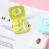 Wudaizhi Women's Portable Cute Contact Lens Case with Mirror view 2