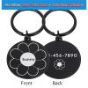 Personalized Stainless Steel Pet ID Tag, Black, Size S view 2