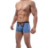 Men’s Mesh Underwear, Sheer Sexy Thong Briefs, Light Blue, XXL view 3