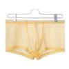 Men's Yellow Transparent Mesh Underwear, Breathable, XL view 4