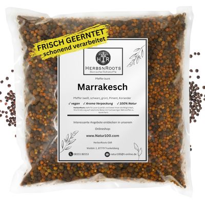 Mixed Pepper "Marrakesh" 500 g, Oriental, First Choice, Intense Flavor, HerbsnRoots