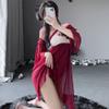 QNCLO Women's Sexy Cosplay Cheongsam and Geisha Dance Lingerie, Red, One Size view 2