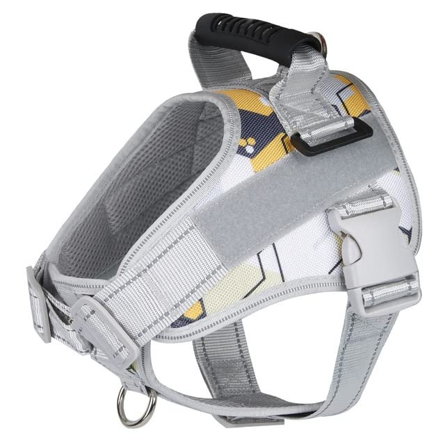 PUYYDS Tactical Adjustable Dog Harness with Handle for Large and Medium Dogs