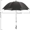 Universal UV Stroller Parasol with Adjustable Clamp - Black view 2