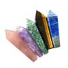 ALLZZY 1PC Natural Crystal Stone Healing Quartz Crystal Point Wand Gemstone Gift for Men (Color: Rainbow Fluorite-01) view 3