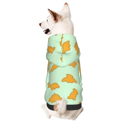 Dog Hoodie, Dinosaur Chicken Nuggets Hoodie