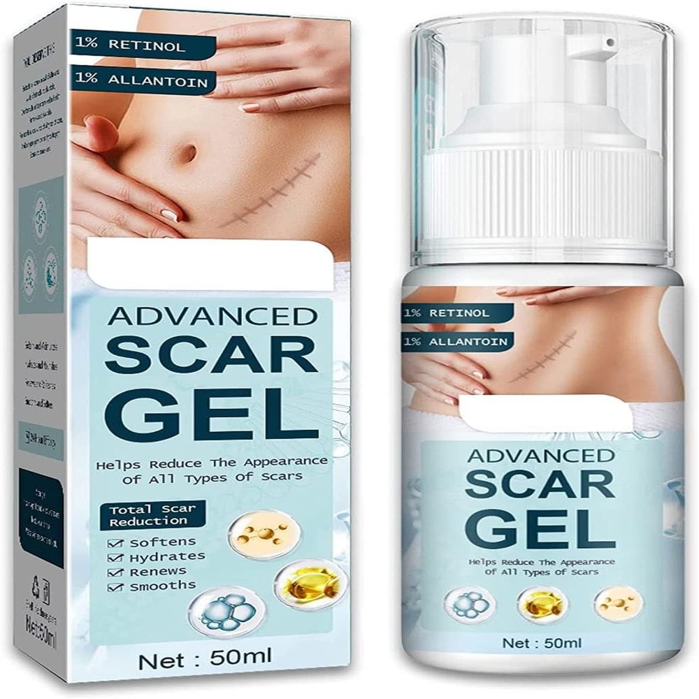 Scar Gel for Acne Scars and Stretch Marks, Advanced Scar Treatment, 50 mL
