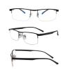 EDGUN Progressive Multifocal Reading Glasses, Blue-Light-Blocking Spring-Hinge Computer Readers, Black +3.0 view 3
