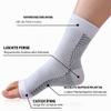 4 Pairs Ankle Support Compression Socks for Women and Men, for Plantar Fasciitis, Arthritis, Joint Pain, Heel Spurs and Neuropathy (White & Black, 43–46) view 3