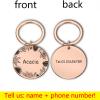 Personalized Dog ID Tag, Rose Gold, 25 mm view 2