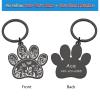Personalized Pet ID Tag, Black, 37 x 36.3 mm view 2