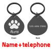 Ant lost Customized Pet ID Tag for Dogs and Cats, Stainless Steel, Black, 2.03 x 2.03 view 2