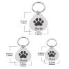 Ant lost Customized Pet ID Tag for Dogs and Cats, Stainless Steel, Black, 2.03 x 2.03 view 3