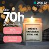candle guy Scented Candle in Glass, 70-Hour Burn Time, Handmade Soy Wax Candle with Saying view 3