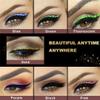 4 Pairs of Glitter Eyeliner and Eyelash Stickers, Purple view 4