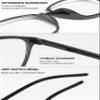 Lanomi Progressive Multifocal Reading Glasses with Blue-Light Filter, UV400 Protection, Black, +1.00 to +4.00 Diopters view 4