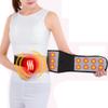 ZFF Self-Heating Elastic Back Brace, Adjustable Lumbar Support Belt, Black, XL view 1