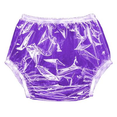 Transparent PVC Panties for Adults, Sissy Shorts, Plus-Size Men's Underwear, S-7XL