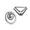 QgLust Men's Stainless Steel Chastity Cage Belt with Plug view 1