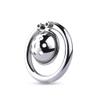 QgLust Men's Stainless Steel Chastity Cage Belt with Plug view 4