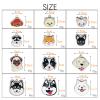 BT Bear Pug Dog ID Tag Keychain view 3