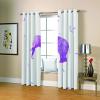 GADULU Blackout Curtains with Grommets, 3D Purple Elephant Print, 2-Piece Set, 270 x 244 cm view 3