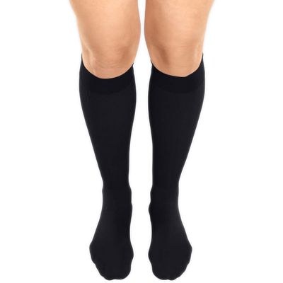 medi mediven angio Compression Knee-High Socks for Chronic Venous Disorders | Compression Class 1 | Size II | Black | Short | Shoe Size 40–46 | Stable Skin Microcirculation | Micro-Plush