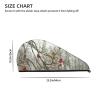 ASEELO Birch Trees Double-Layer Coral Fleece Hair-Drying Cap view 4