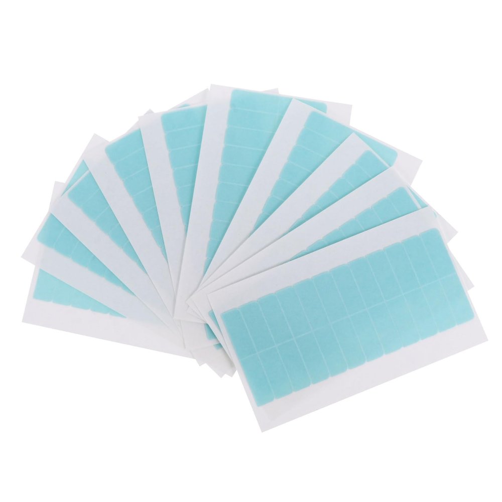 LALAFINA Double-Sided Hair Extension Tape, Invisible Strong Adhesive, 120 Pieces, 10 Sheets