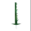 ZoneGuard Push-In Fence Post 105 cm, Green view 1