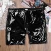 WEITING Men's Open-Crotch Shiny PVC Leather Boxer Underwear, 4XL view 3