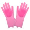 BoNene Silicone Cleaning Gloves - Pink view 1