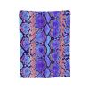 Lsjuee Snake-Skin Pattern Fleece Blanket, Ultra-Soft Cozy Microfleece, 203.4 x 152.4 cm view 2